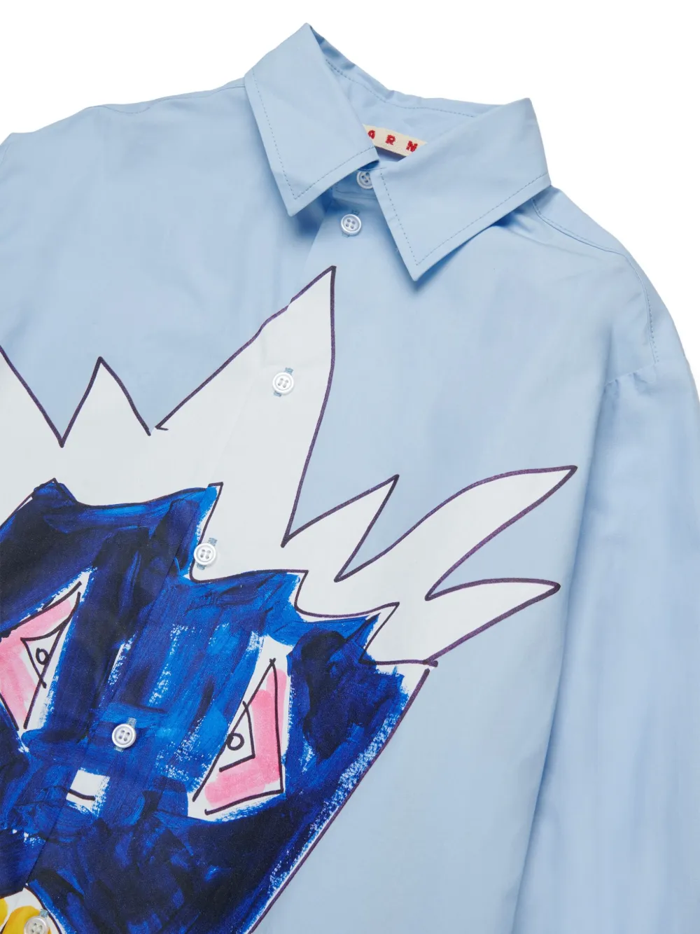 Marni Kids Katoenen shirt Blauw