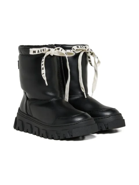 Marni Kids レースアップ アンクルブーツ