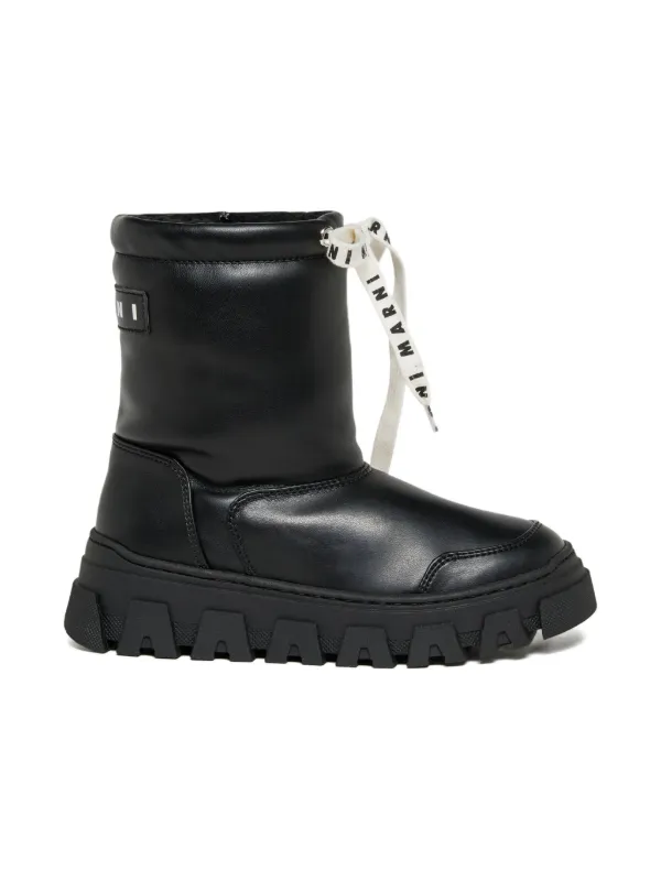Marni Kids lace-up Ankle Boots | Black | FARFETCH