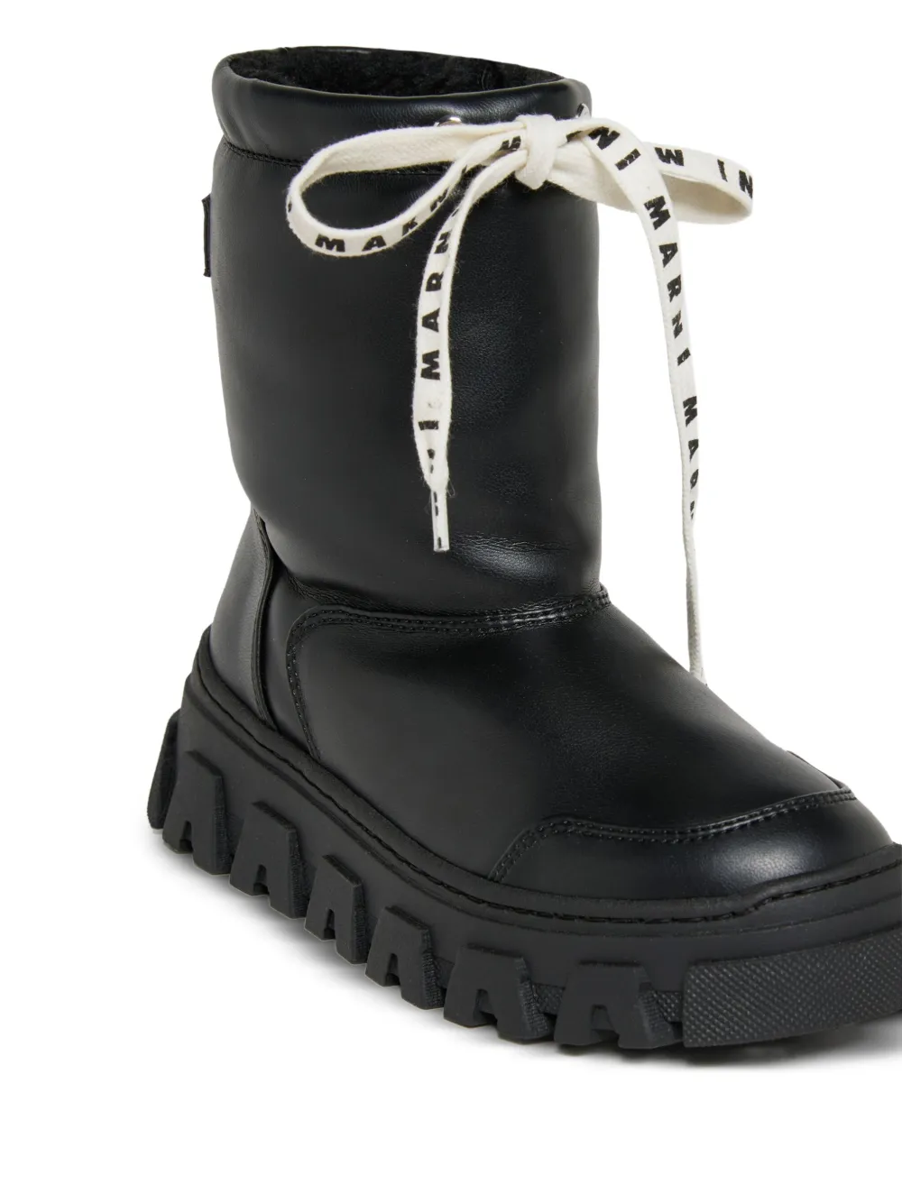 Marni Kids lace-up ankle boots Black