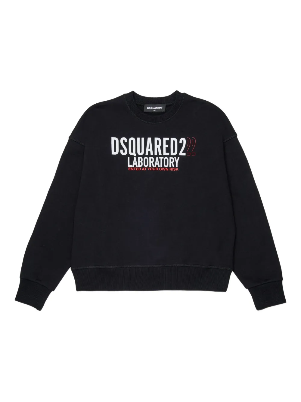 DSQUARED2 KIDS Sweater van katoen Zwart
