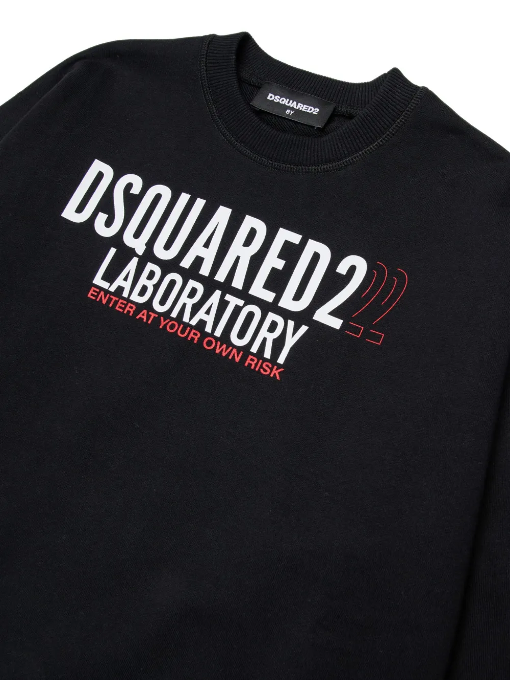 DSQUARED2 KIDS Sweater van katoen Zwart