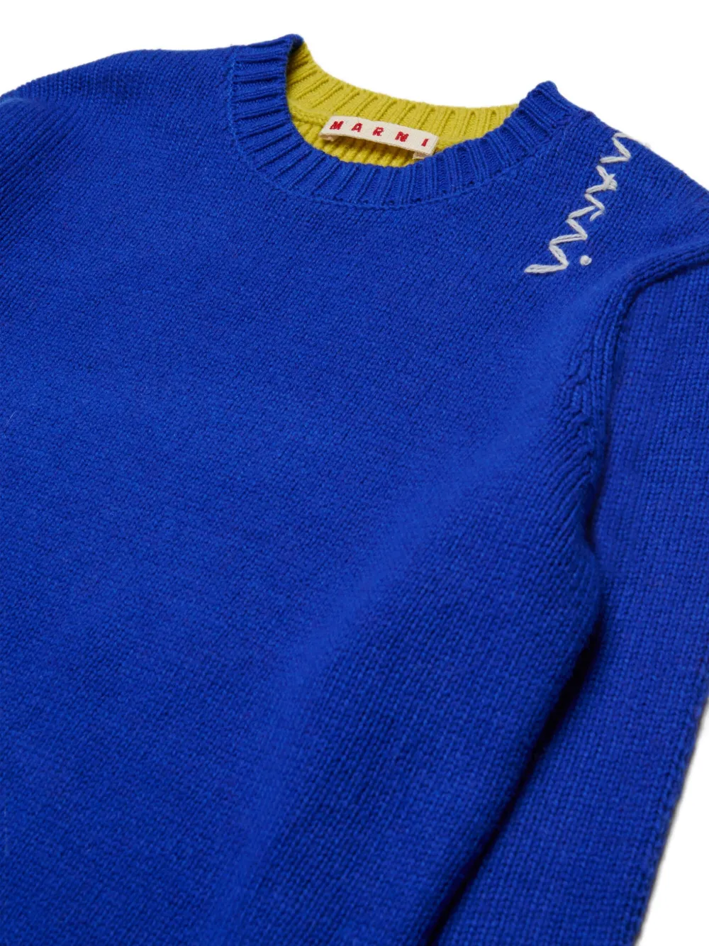 Marni Kids Tweekleurige trui Blauw