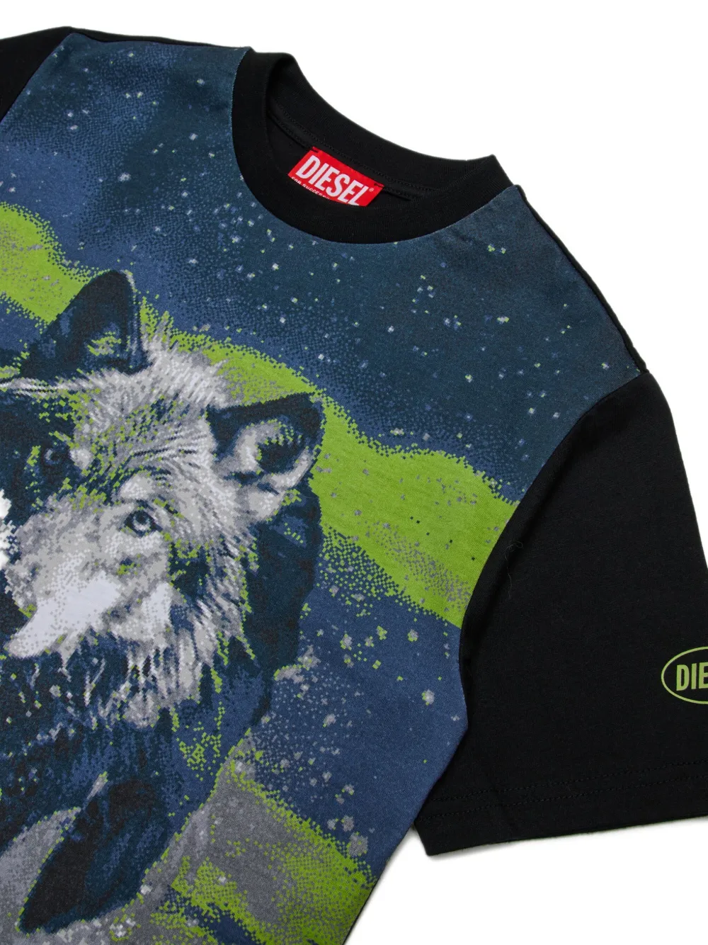 Diesel Kids Azio T-shirt Blauw