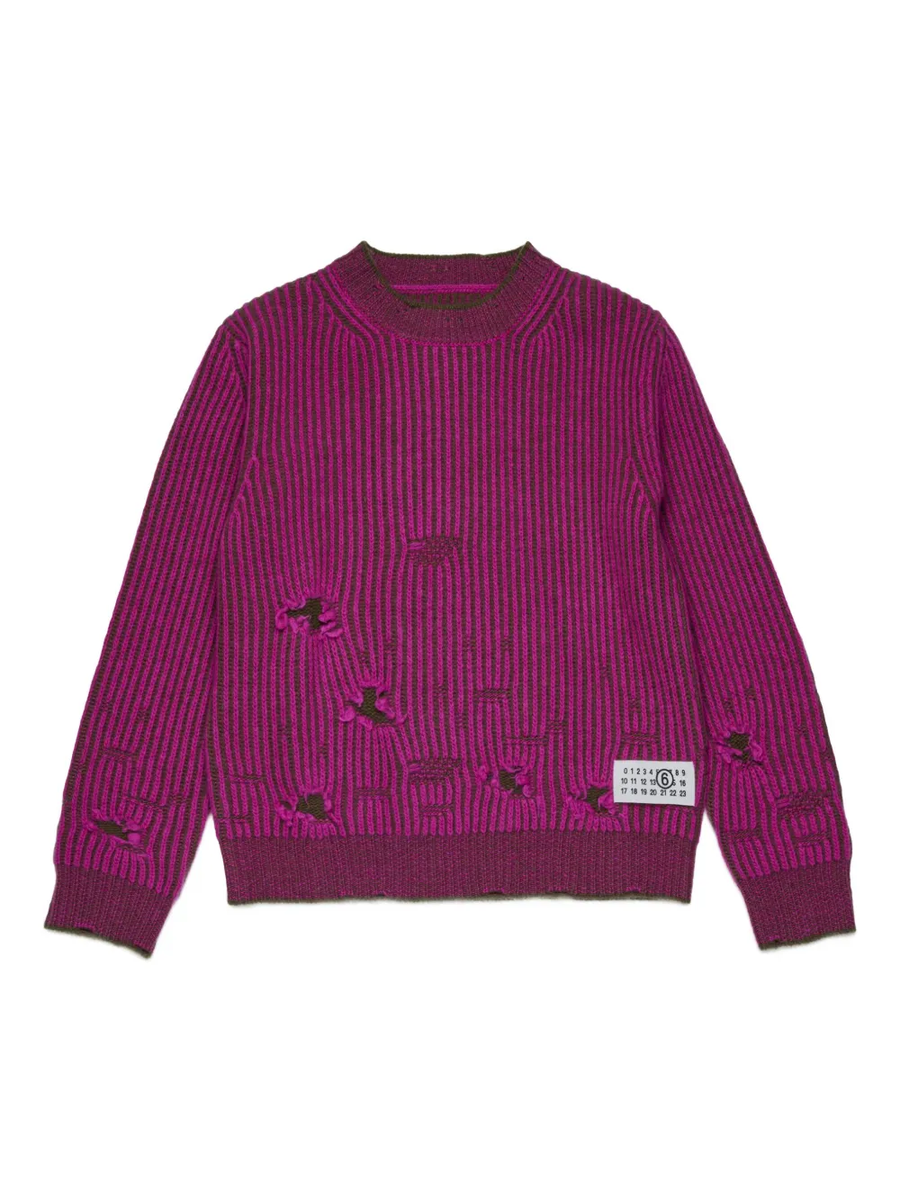 MM6 Maison Margiela Kids Wollen trui Roze