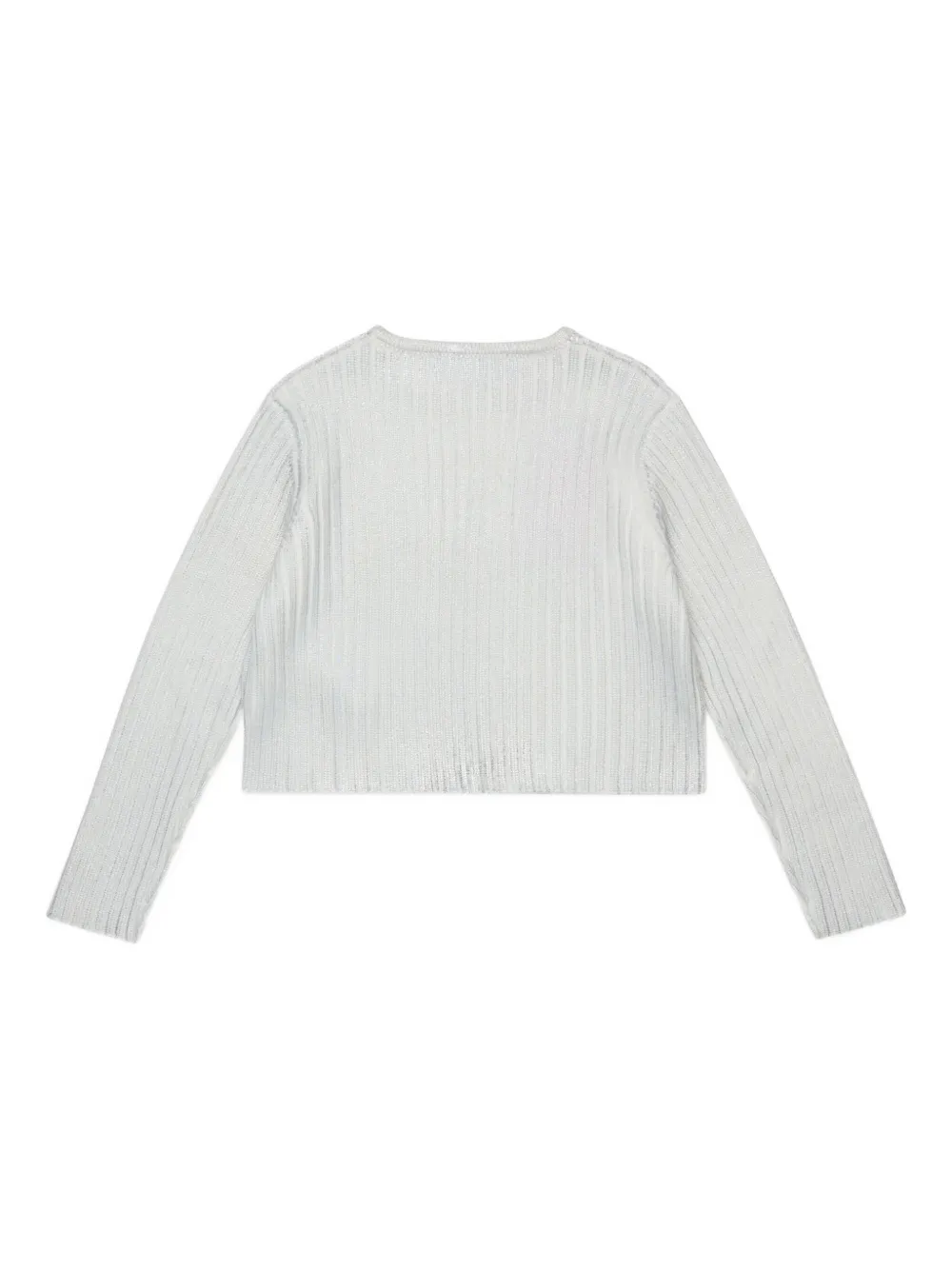 MAX&Co. Kids Ribgebreide top Wit
