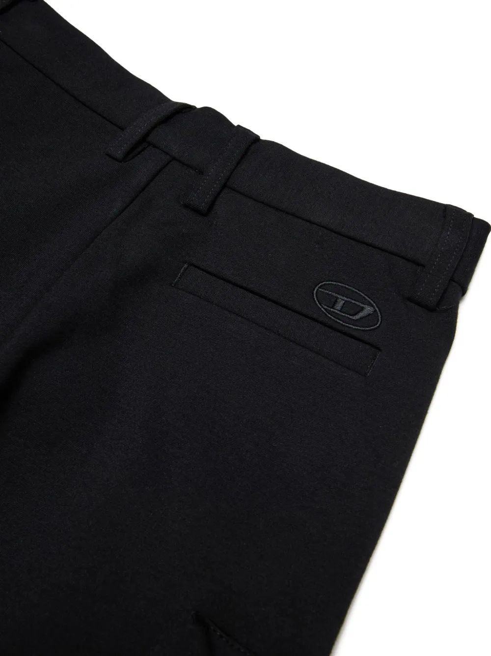 Diesel Kids Broek met geborduurd logo Zwart