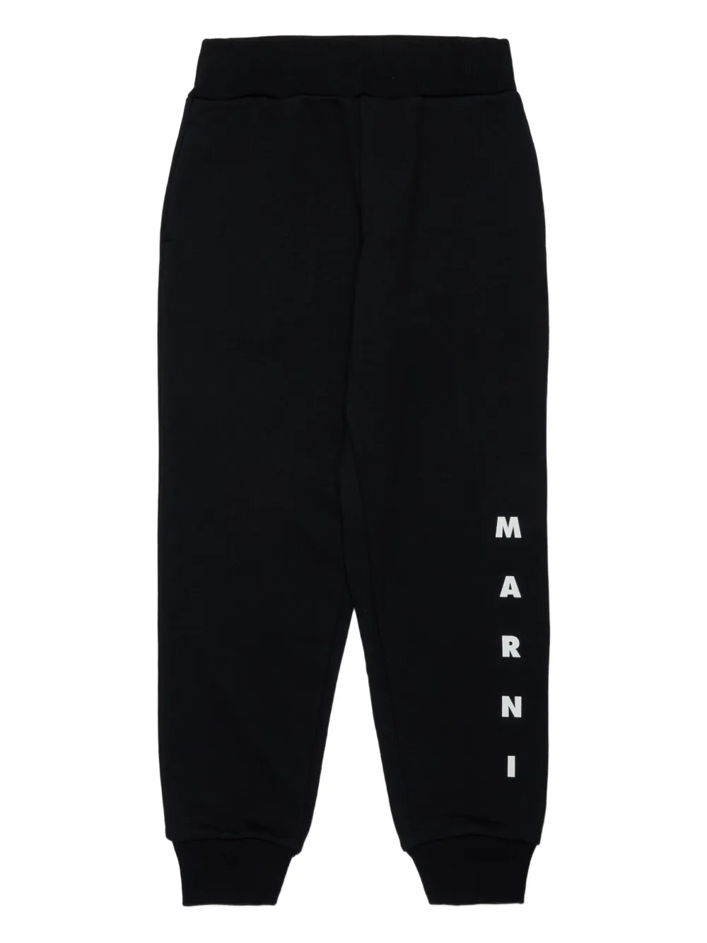 Marni Kids Broek met logoprint Zwart