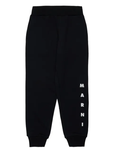 Marni Kids logo-print trousers 