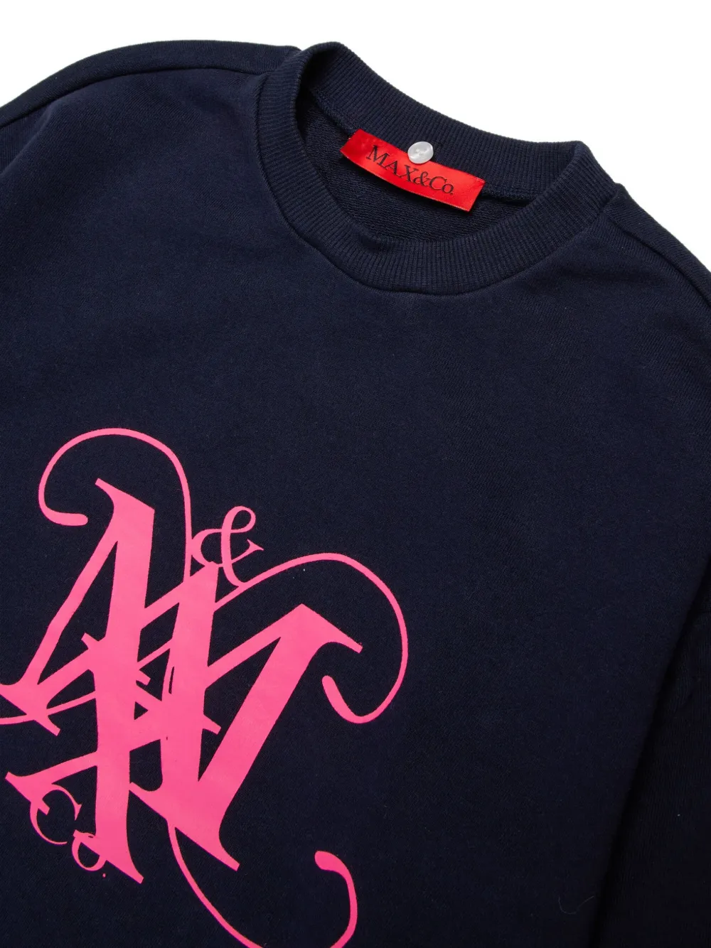 MAX&Co. Kids Sweater met logoprint Blauw