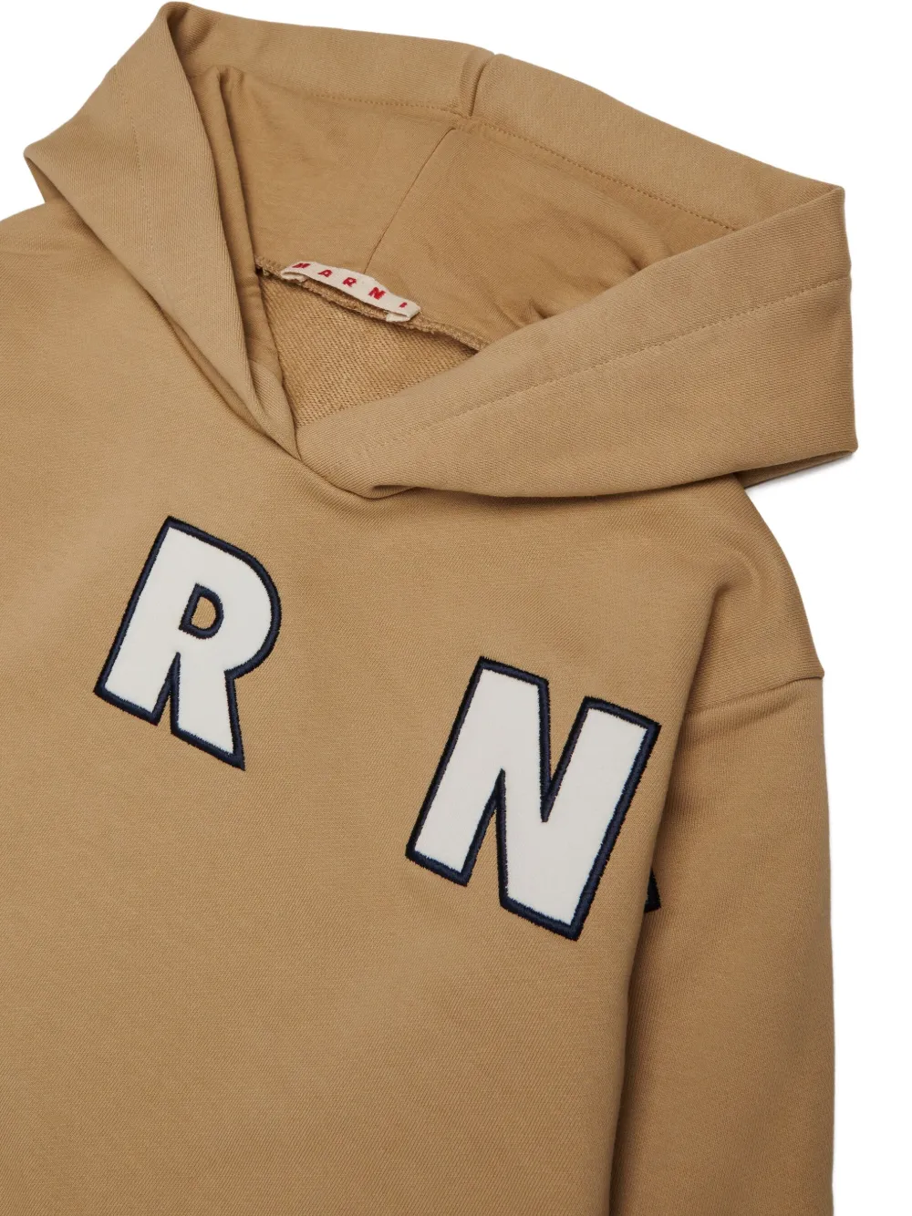 Marni Kids Hoodie met logopatch Beige