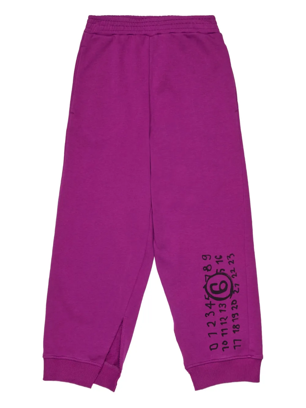 MM6 Maison Margiela Kids Trainingsbroek met Numbers-print Roze