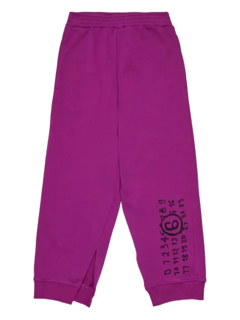 MM6 Maison Margiela Kids numbers-motif track pants