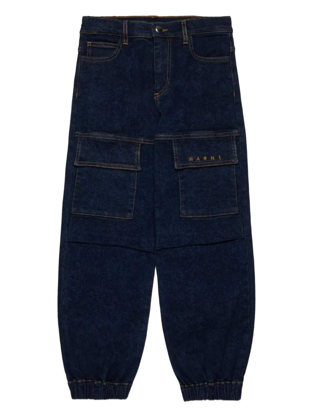 Marni Kids jean à logo brodé | bleu | Image 1