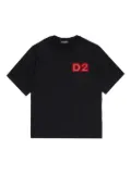 DSQUARED2 KIDS D2 logo-patch T-shirt - Black