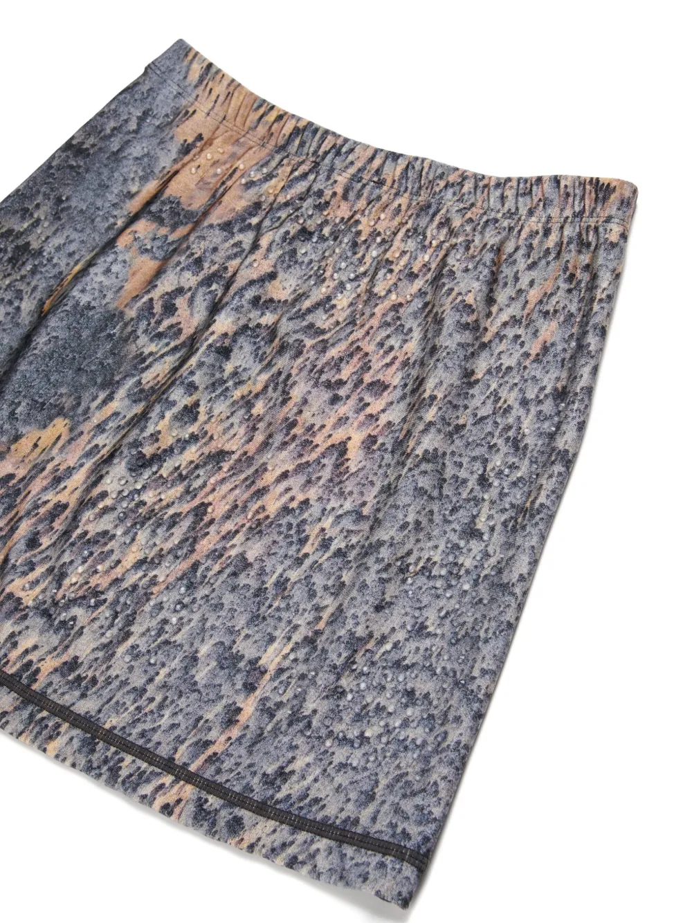 Diesel Kids Mini-rok met abstracte print Blauw