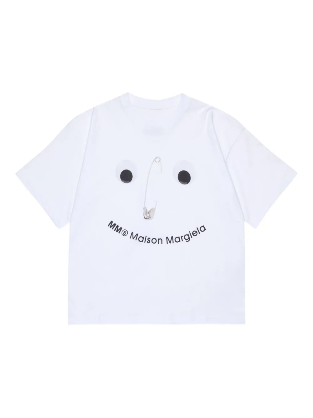 MM6 Maison Margiela Kids コットン Tシャツ - ホワイト MM6 Maison Margiela Kids コットン Tシャツ - ホワイト
