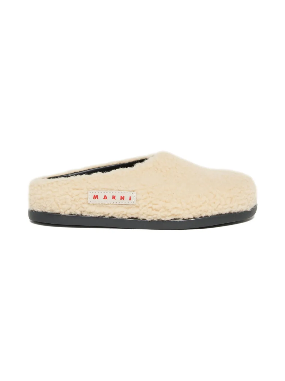 Marni Kids teddy-textured slip-on sandals | Open Toe Sandals | Image 2
