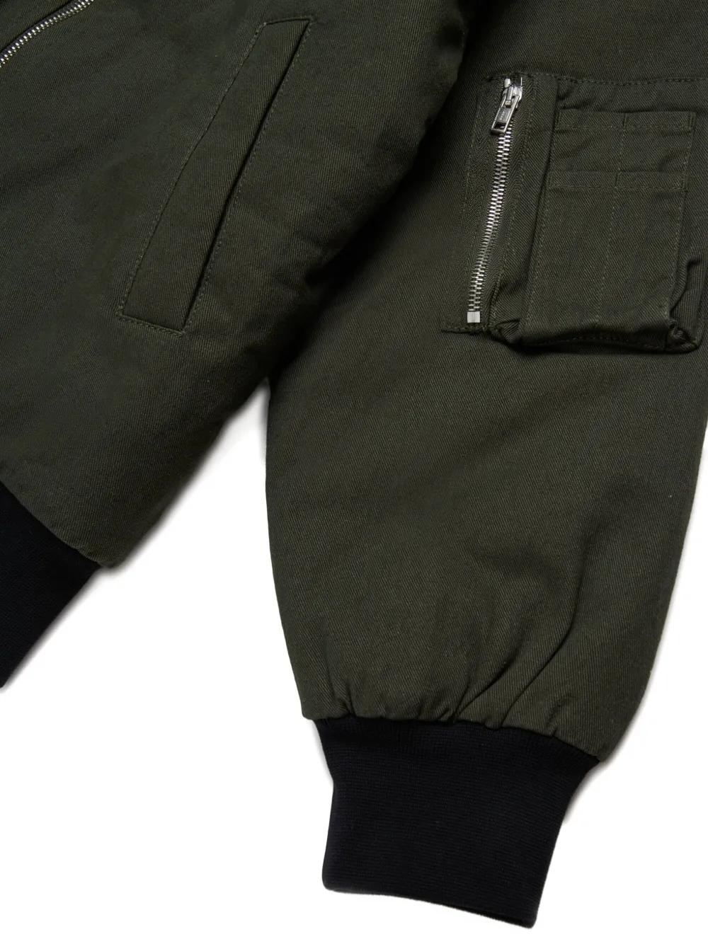 Marni Kids Bomberjack met geborduurd logo Groen