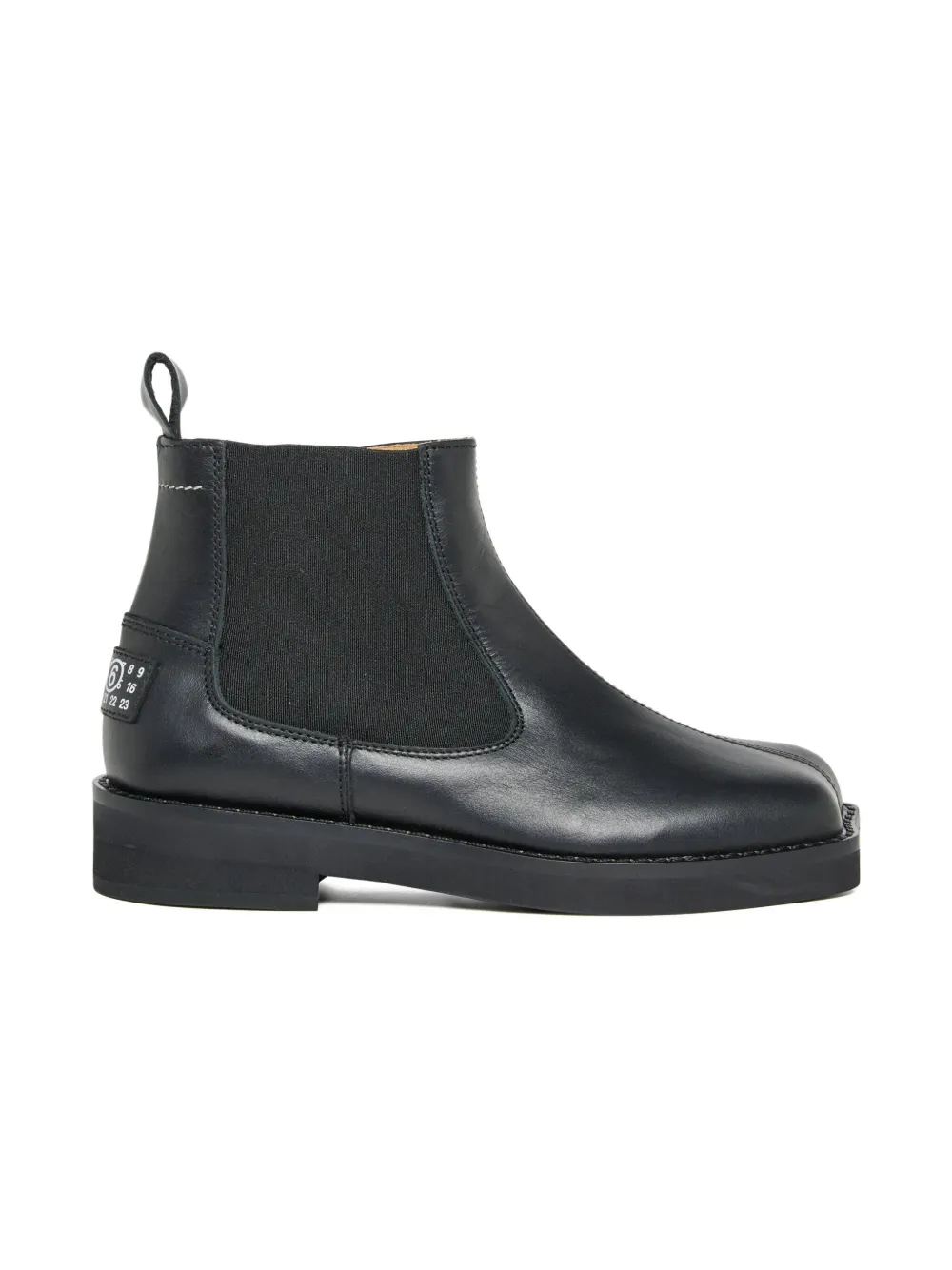 MM6 Maison Margiela Kids zip-detail square-toe boots | Black | Image 1