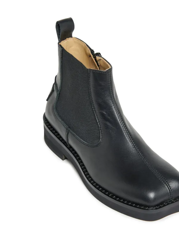 MM6 Maison Margiela Kids スクエアトゥ ブーツ | ブラック