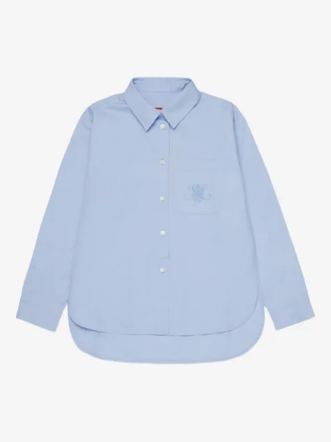 MAX&Co. Kids logo-embroidered cotton shirt