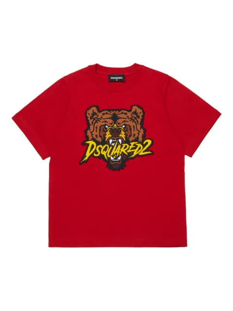 DSQUARED2 KIDS تيشيرت بزينة مطرزة