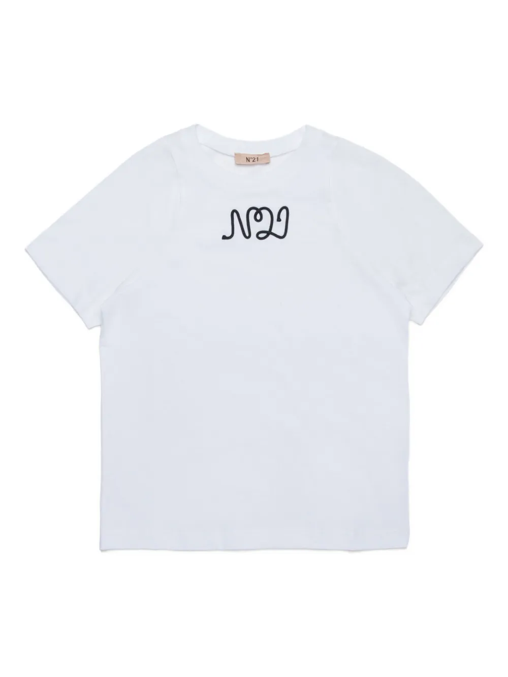 Nº21 Kids logo-patch T-shirt | White | Image 1