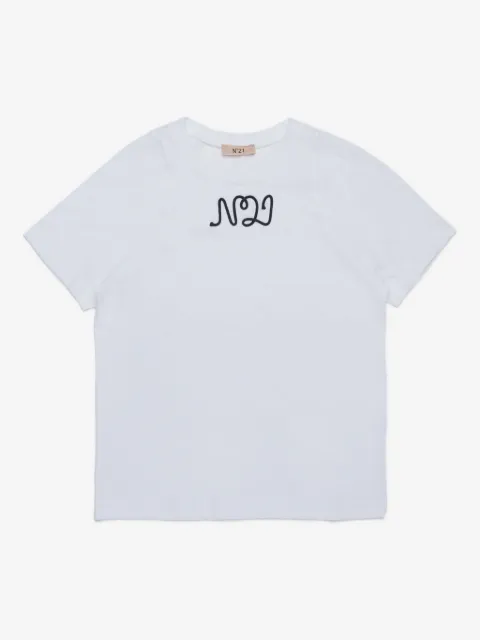 Nº21 Kids logo-patch T-shirt
