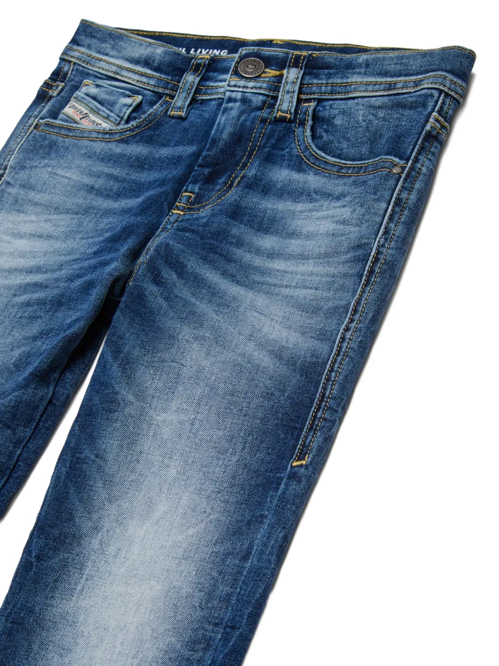 Diesel Kids Jeans met vervaagd effect Blauw