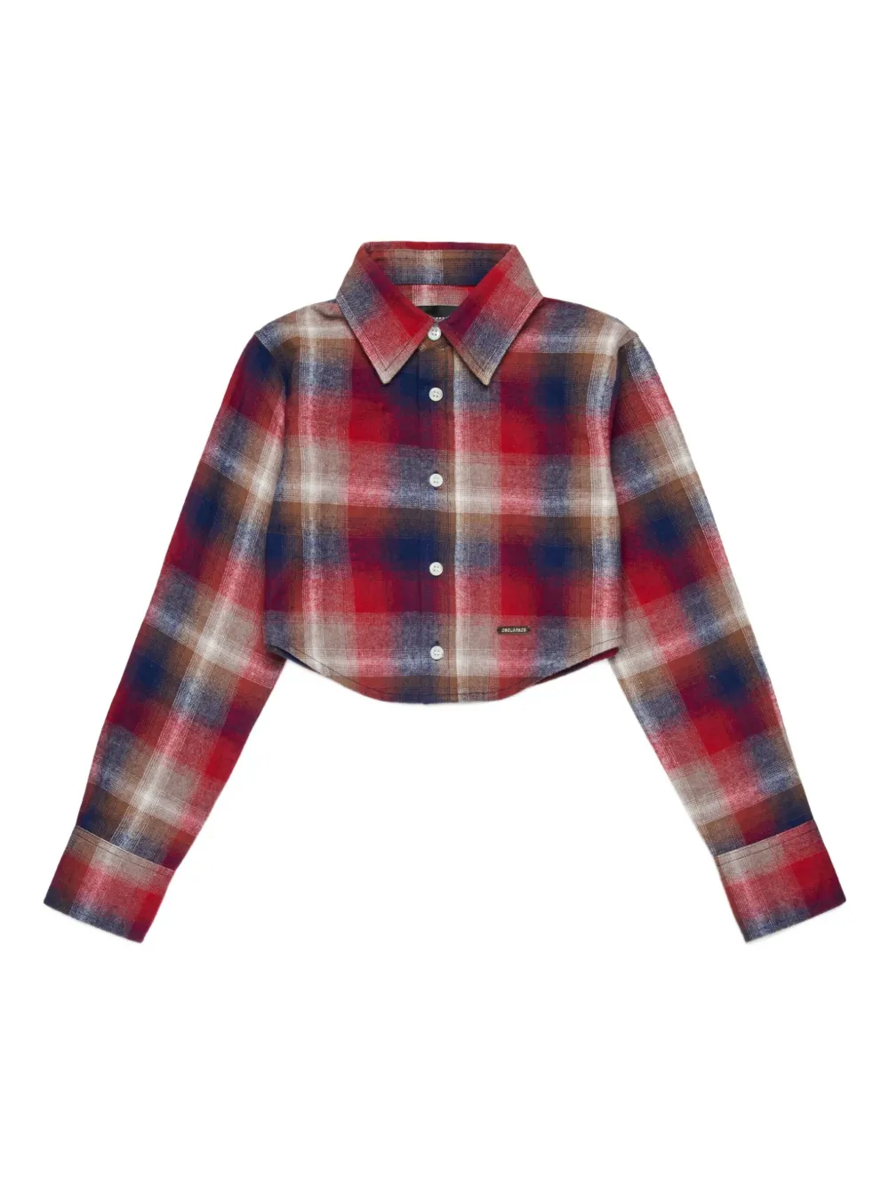 DSQUARED2 KIDS Geruit shirt Rood