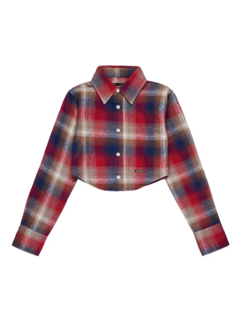 DSQUARED2 KIDS check-print shirt
