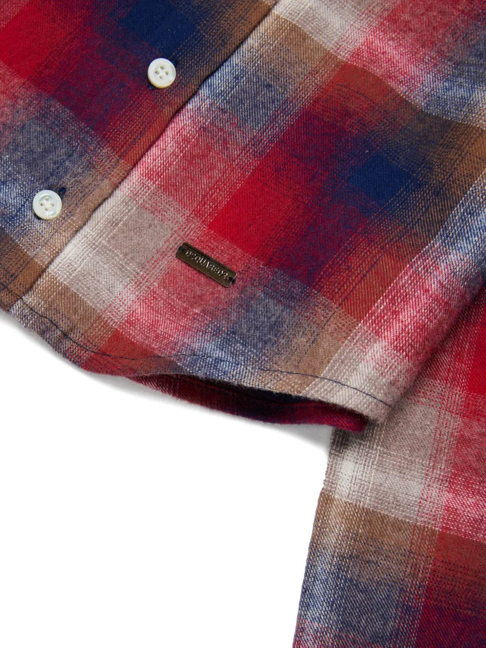DSQUARED2 KIDS Geruit shirt Rood