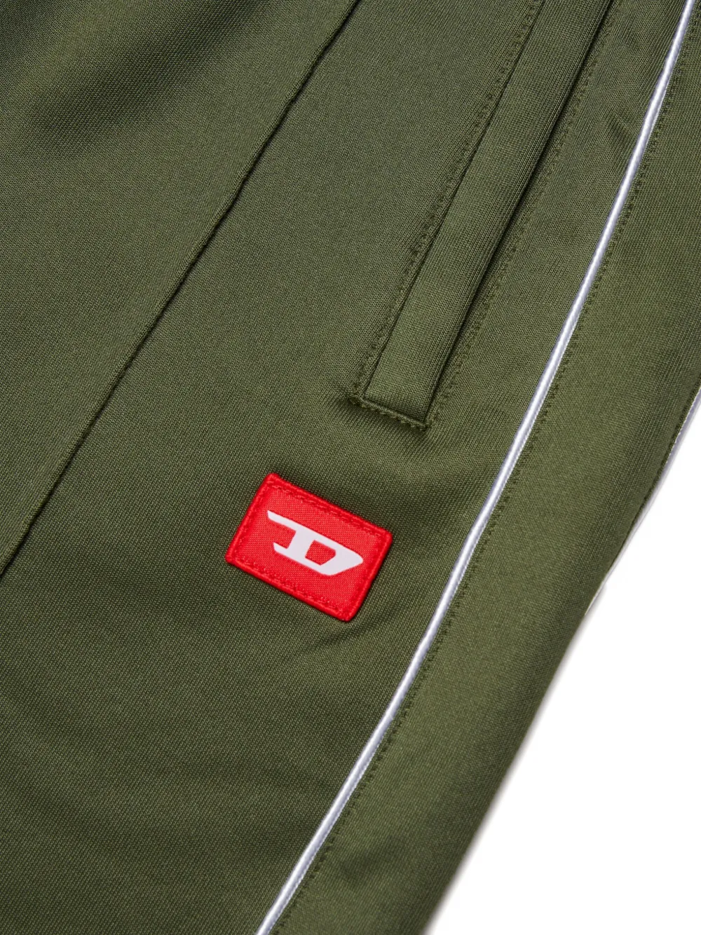 Diesel Kids Trainingsbroek met logopatch Groen