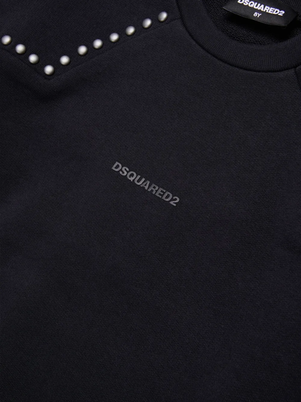 DSQUARED2 KIDS Sweater met logoprint Zwart