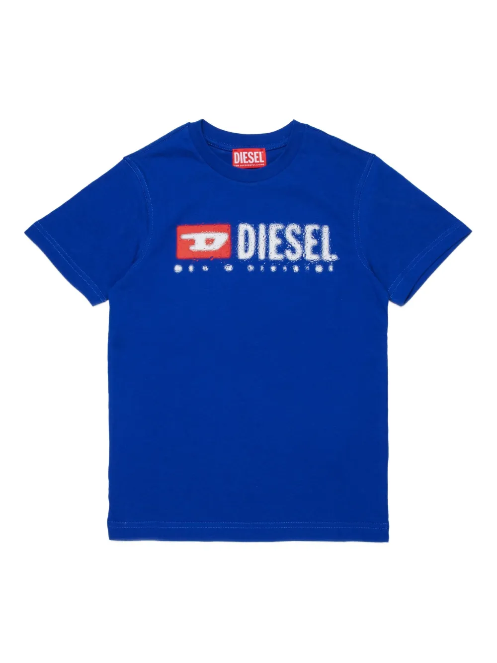 Diesel Kids Tadjustk14 logo-print T-shirt Blauw