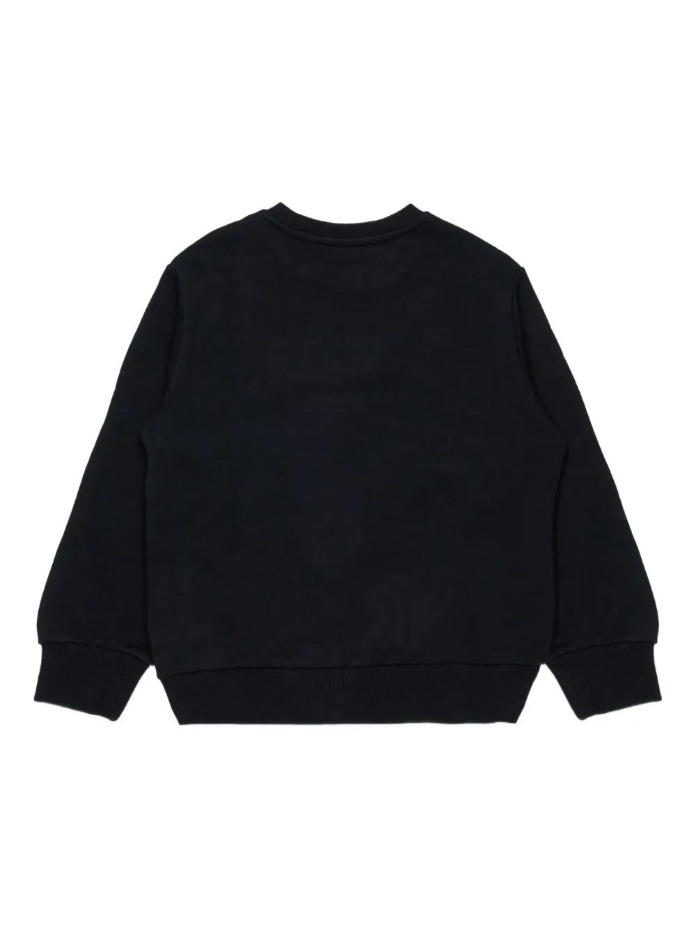 Diesel Kids Sboxtq22 over Oval D logo-embroidered sweatshirt Zwart