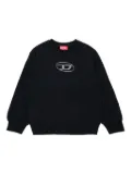 Diesel Kids Sboxtq22 over Oval D logo-embroidered sweatshirt - Black