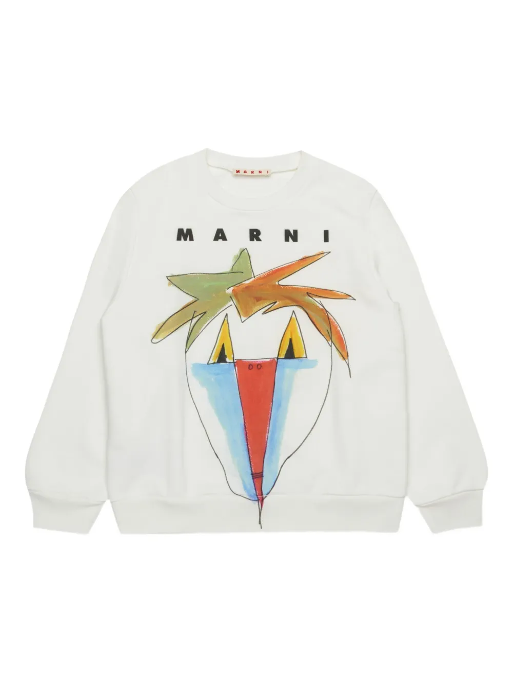 Marni Kids Sweater van katoen Wit