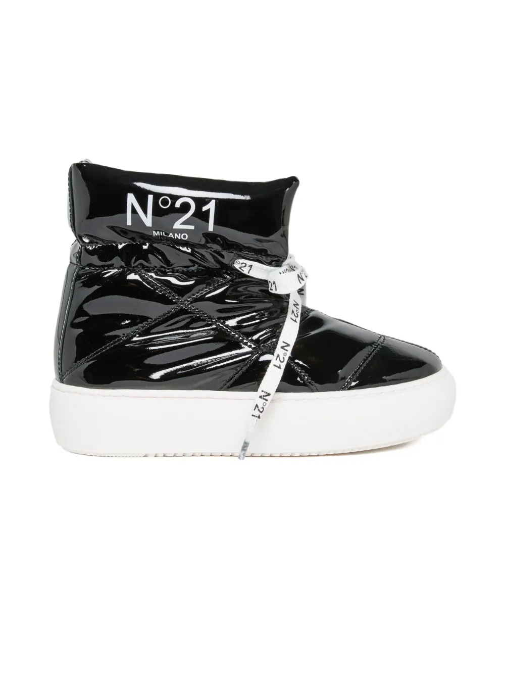 Nº21 Kids quilted boots Black