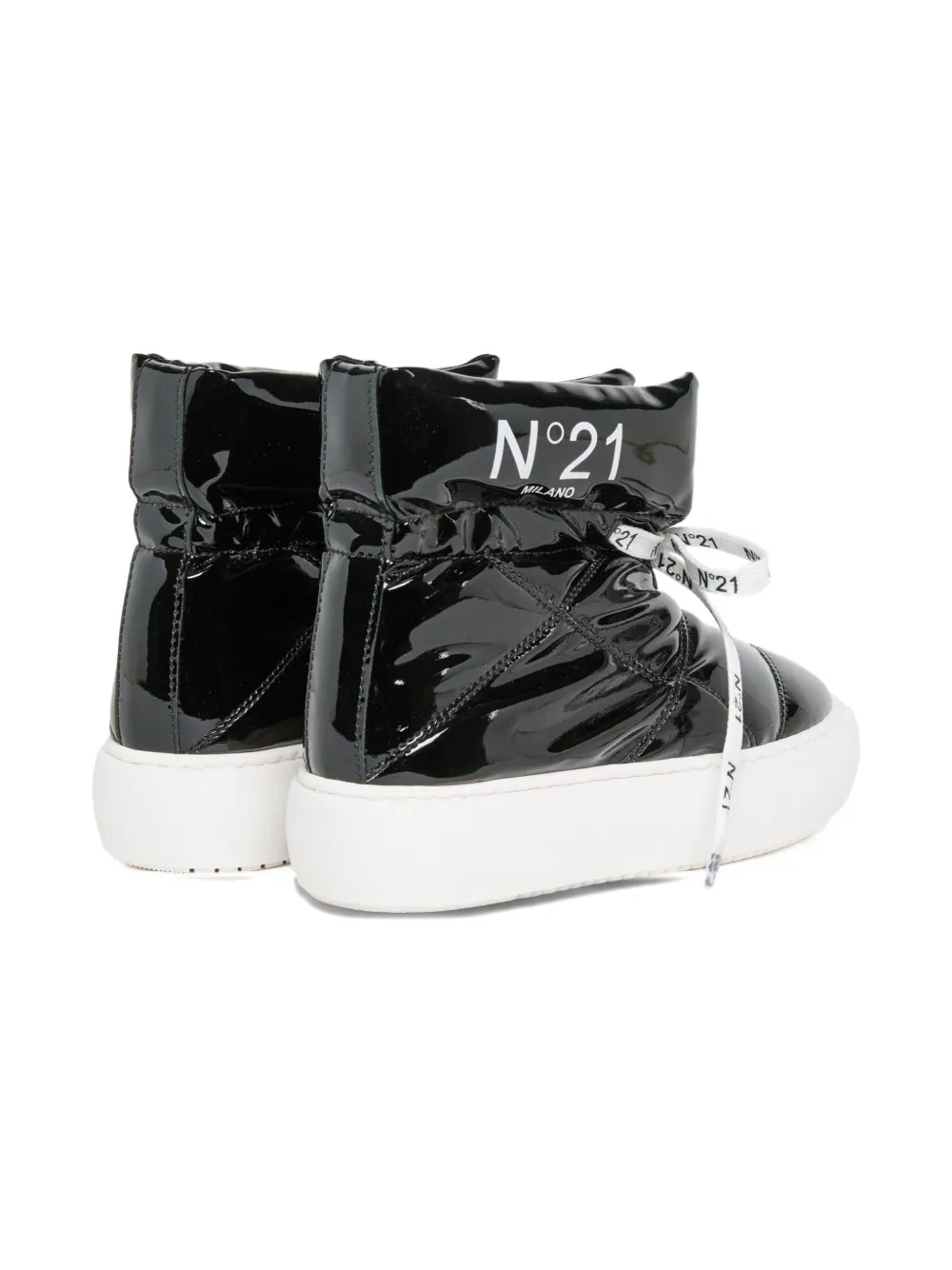 Nº21 Kids quilted boots Black