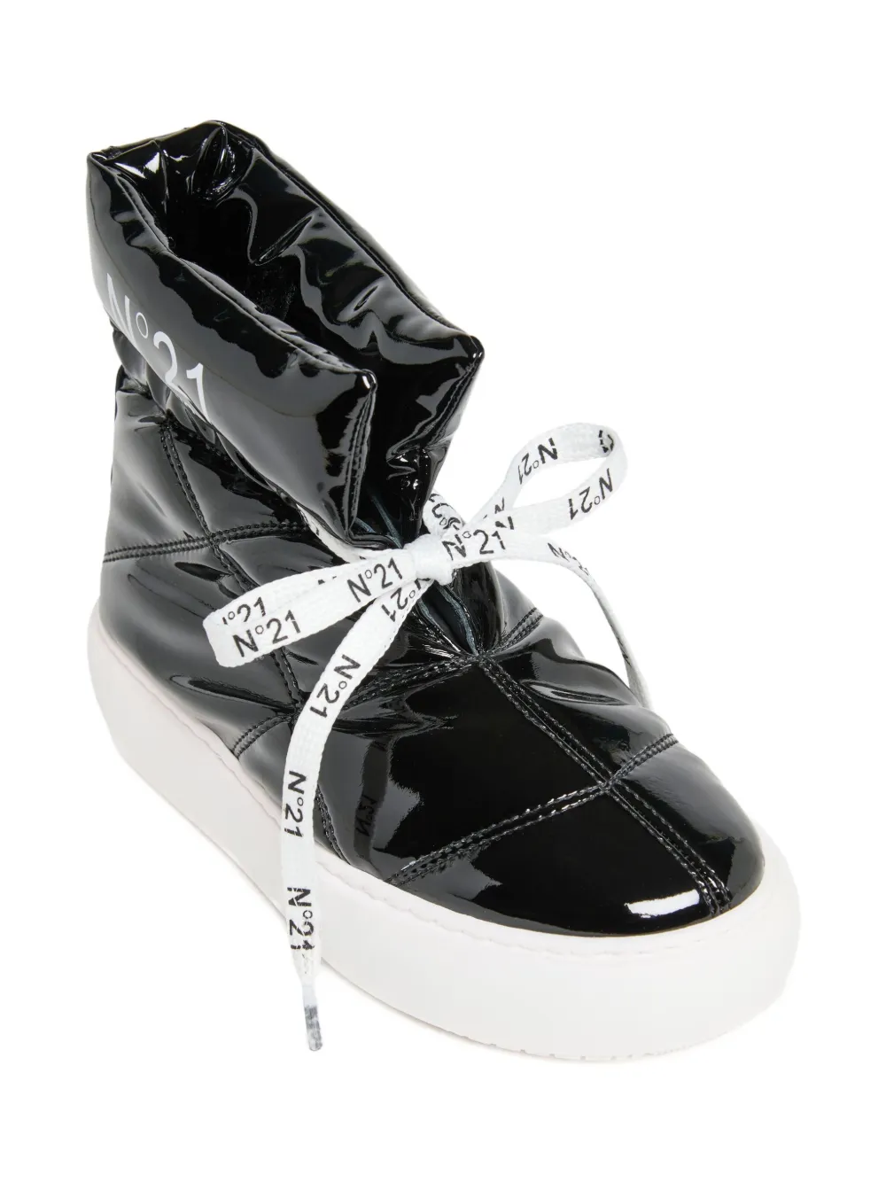 Nº21 Kids quilted boots Black