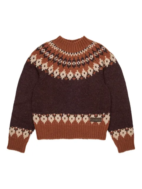 DSQUARED2 KIDS intarsia-knit jumper