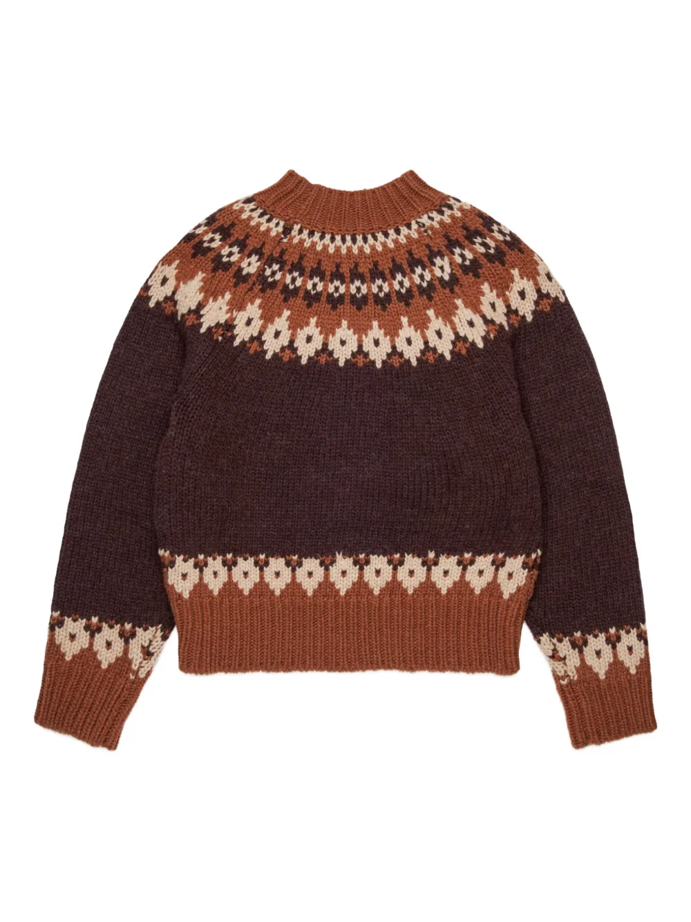 DSQUARED2 KIDS Intarsia trui Bruin