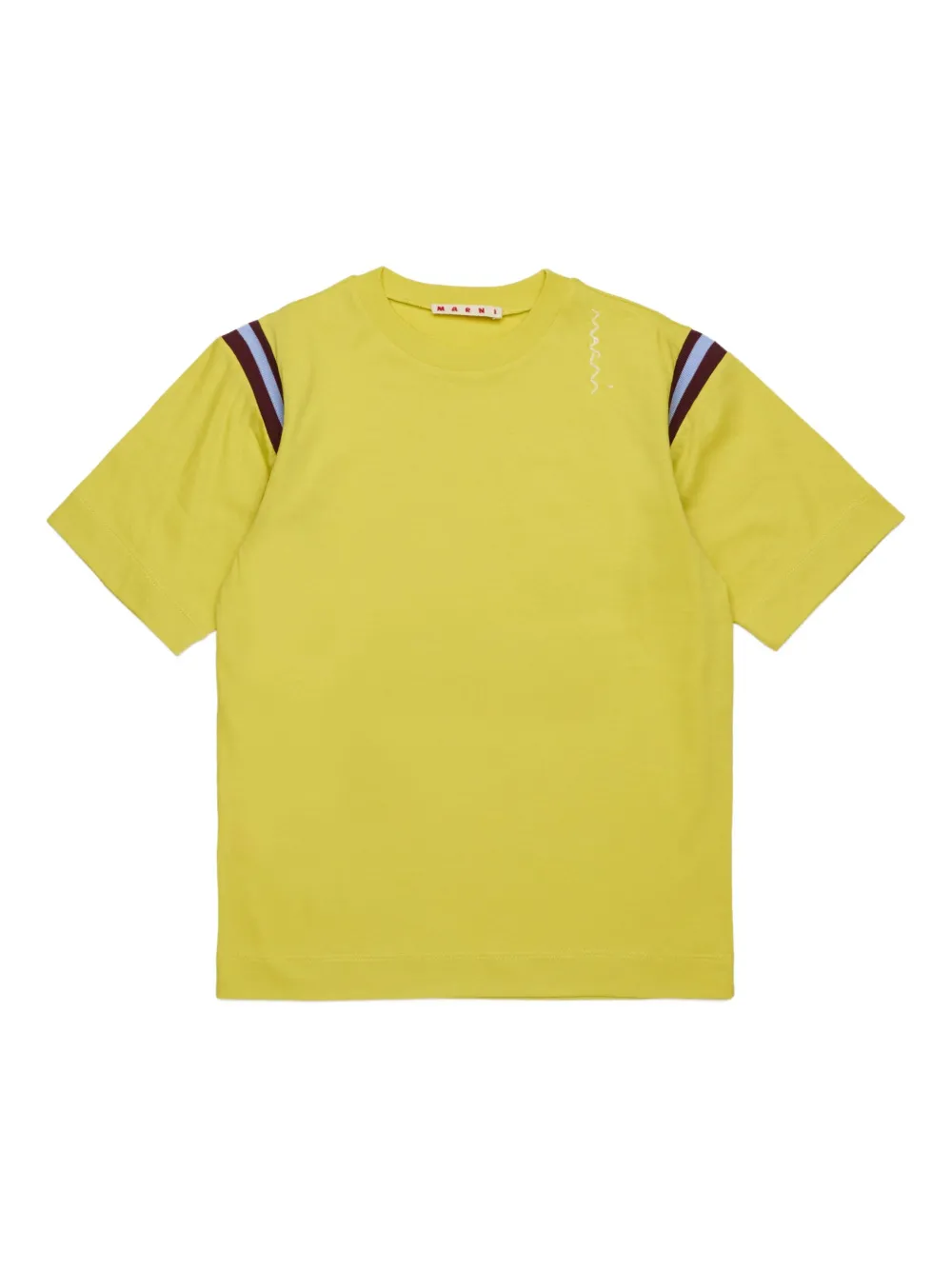 Marni Kids Katoenen T-shirt Geel