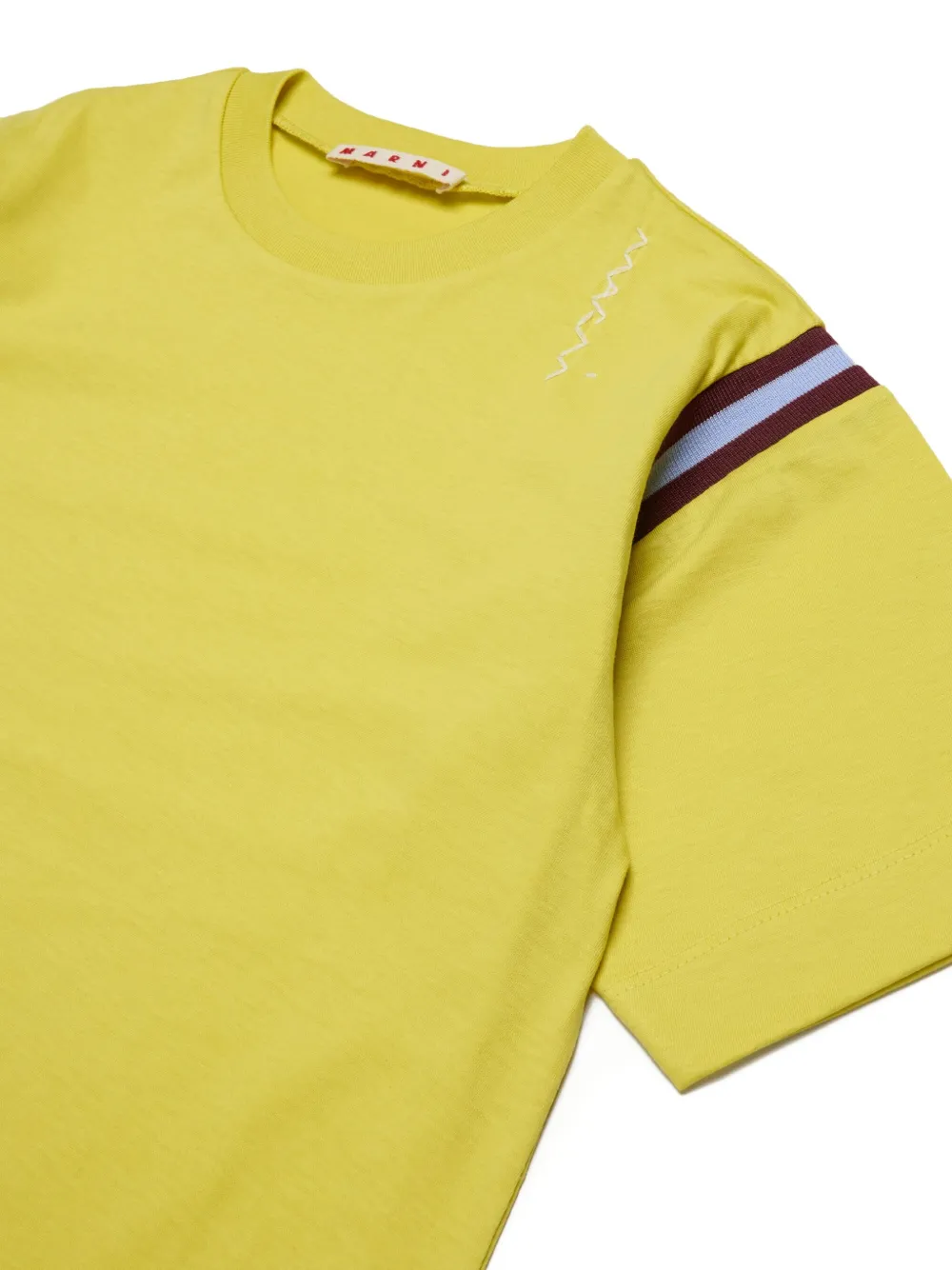 Marni Kids Katoenen T-shirt Geel