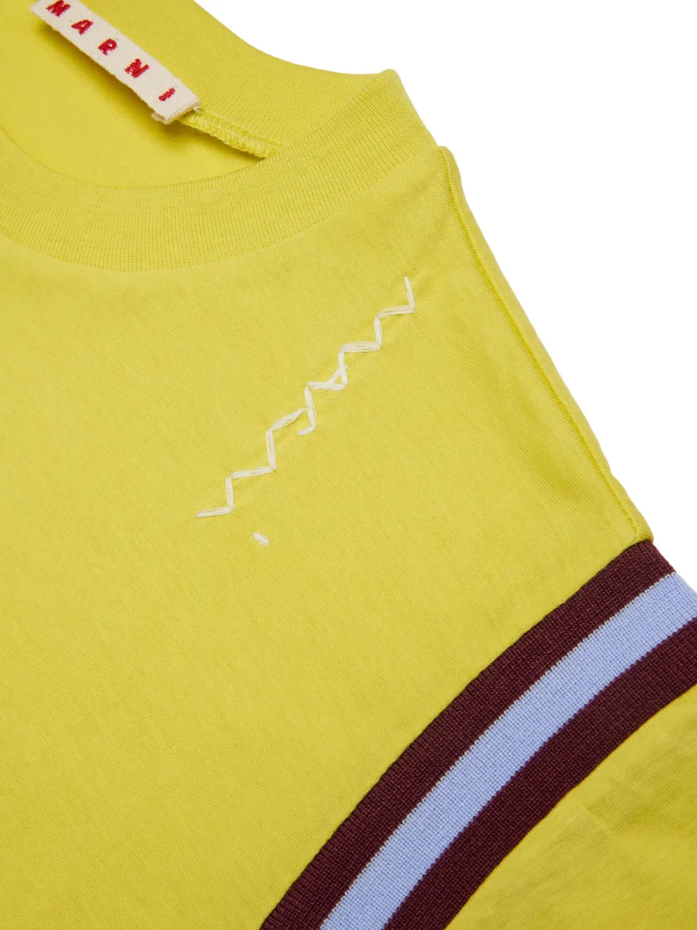 Marni Kids Katoenen T-shirt Geel