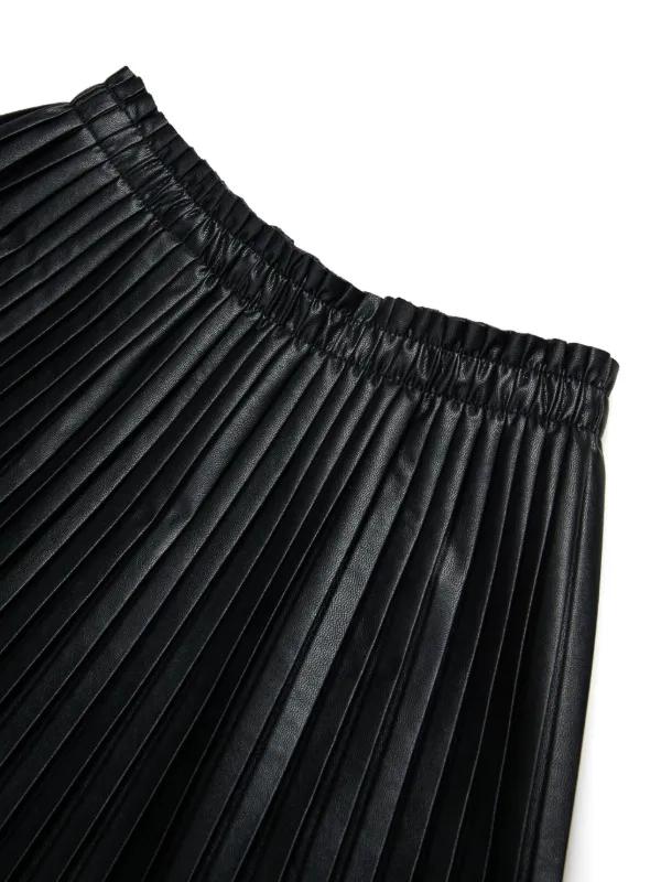 MM6 Maison Margiela Kids プリーツ スカート | ブラック | FARFETCH JP