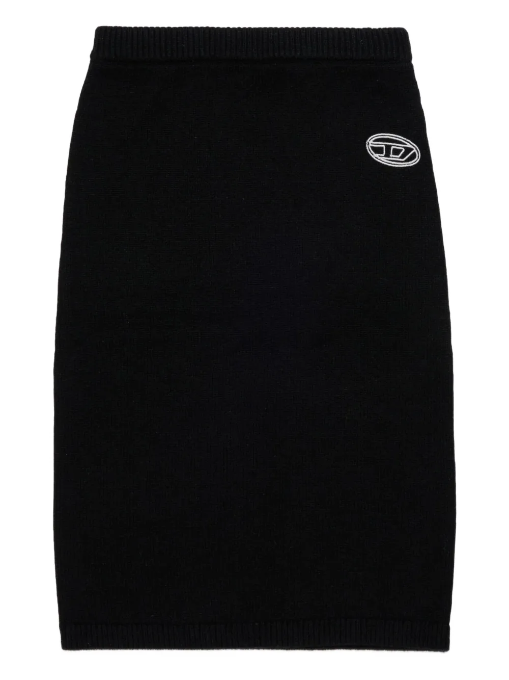 Diesel Kids Midi-rok met geborduurd logo Zwart