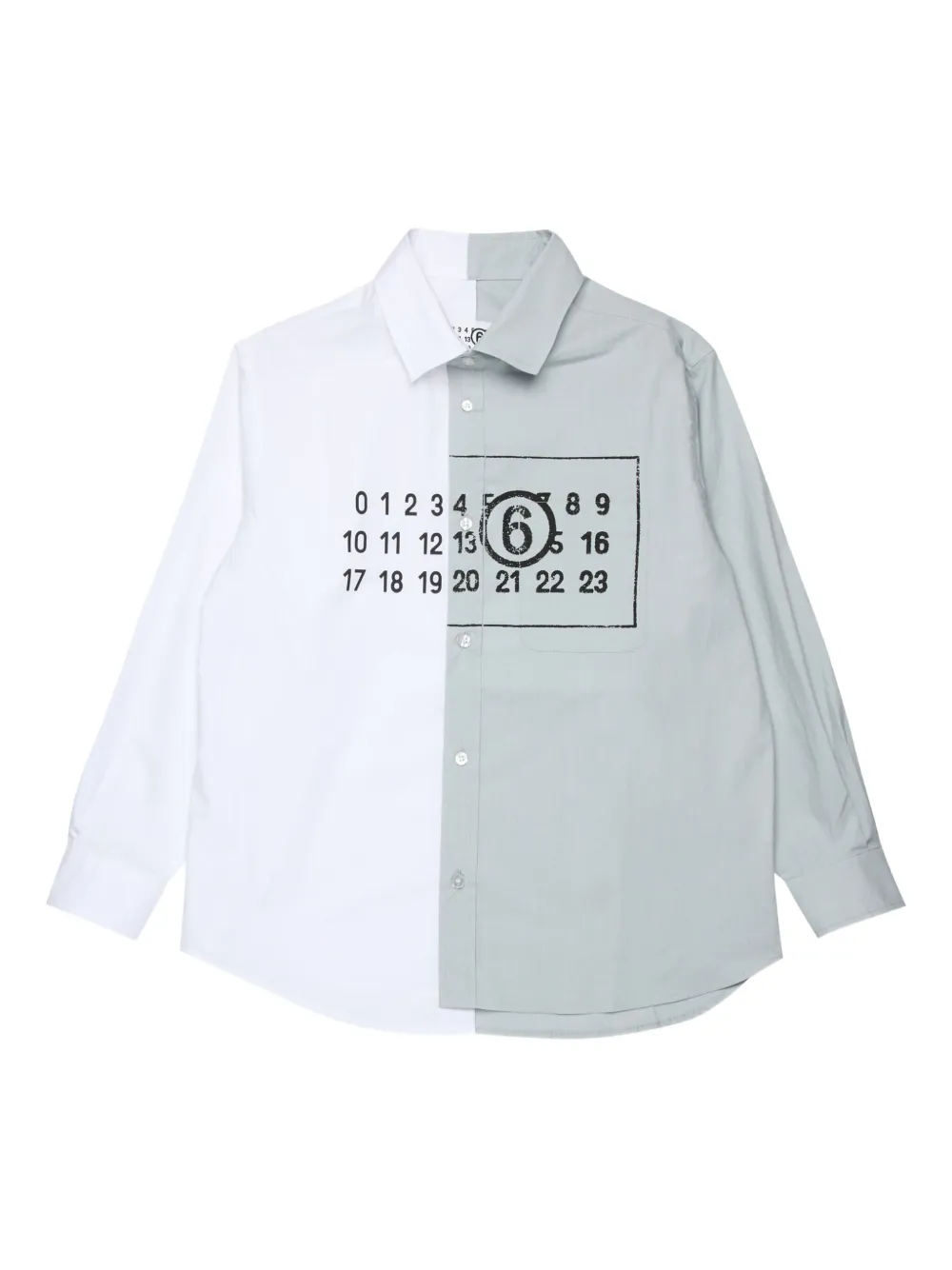 MM6 Maison Margiela Kids Katoenen shirt Wit